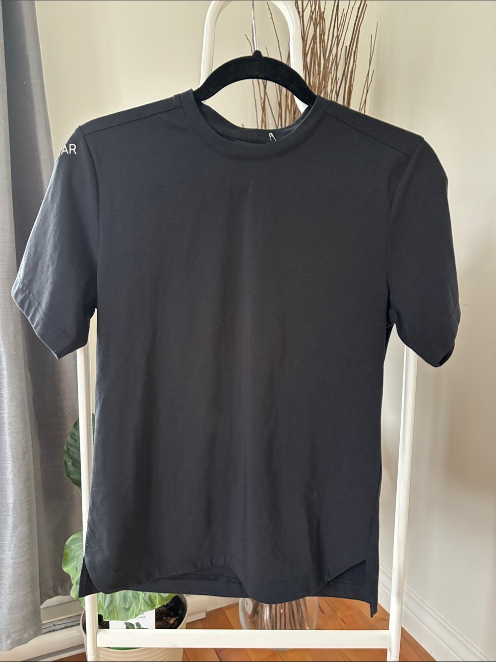 Unisex Black Crew Neck Short Sleeve Tee